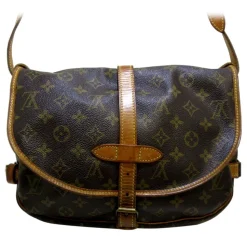 Louis Vuitton Vintage - Monogram Saumur 30 - Brown - Monogram Canvas and Vachetta Leather Crossbody Bag - Luxury High Quality - Avvenice