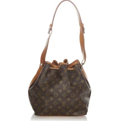 Louis Vuitton Vintage - Monogram Petit Noe - Brown - Monogram Canvas and Vanchetta Leather Bucket Bag - Luxury High Quality - Avvenice