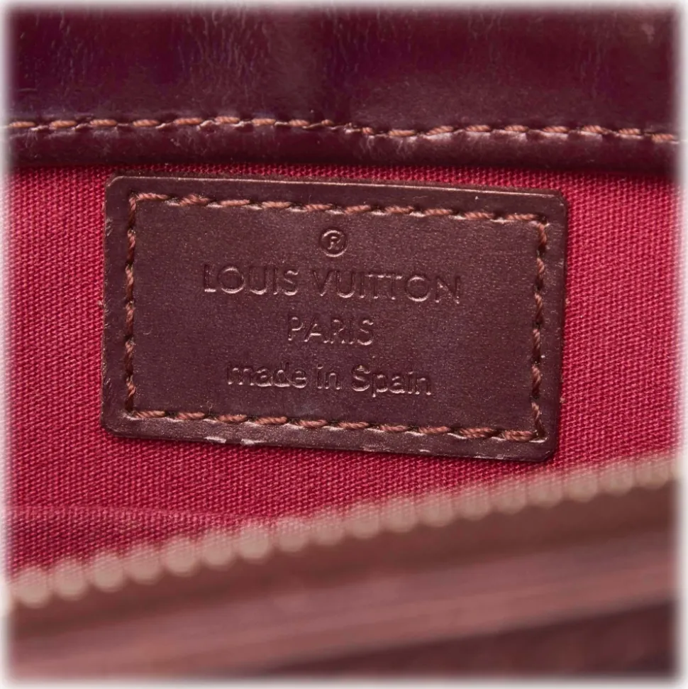 Louis Vuitton Vintage - Monogram Glace Alston Bag - Dark Brown - Leather Handbag - Luxury High Quality - Avvenice