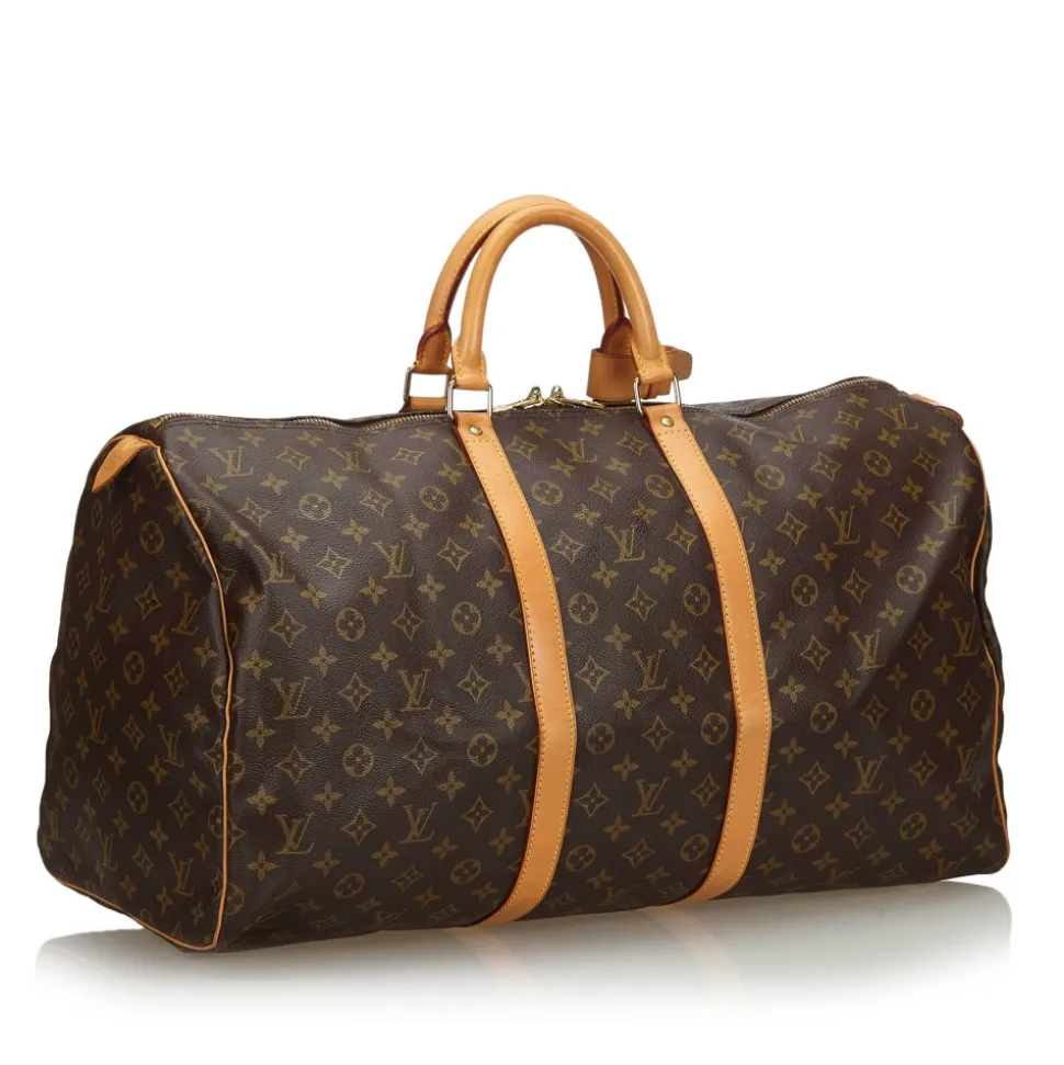 Louis Vuitton Vintage - Monogram Keepall 55 Bag - Brown - Monogram Leather Handbag - Luxury High Quality - Avvenice