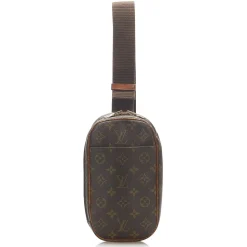 Louis Vuitton Vintage - Monogram Gange Pochette - Brown - Canvas and Vachetta Leather Bag - Luxury High Quality - Avvenice