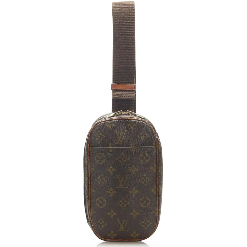 Louis Vuitton Vintage - Monogram Gange Pochette - Brown - Canvas and Vachetta Leather Bag - Luxury High Quality - Avvenice