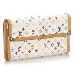 Louis Vuitton Vintage - Monogram Multicolore Porte Tresor International Wallet - White - Leather Wallet - Luxury High Quality - Avvenice