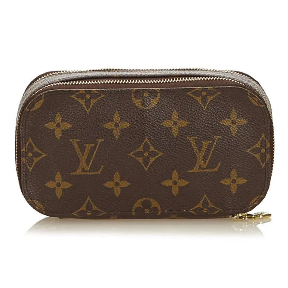 Louis Vuitton Vintage - Monogram Trousse Blush PM Pouch - Brown - Leather and Monogram Leather Pouch - Luxury High Quality - Avvenice