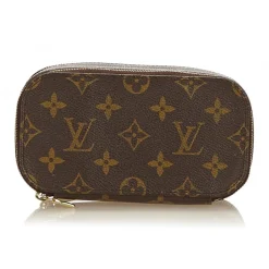 Louis Vuitton Vintage - Monogram Trousse Blush PM Pouch - Brown - Leather and Monogram Leather Pouch - Luxury High Quality - Avvenice