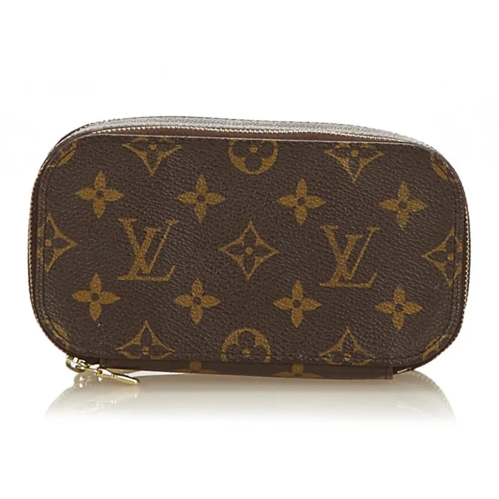 Louis Vuitton Vintage - Monogram Trousse Blush PM Pouch - Brown - Leather and Monogram Leather Pouch - Luxury High Quality - Avvenice