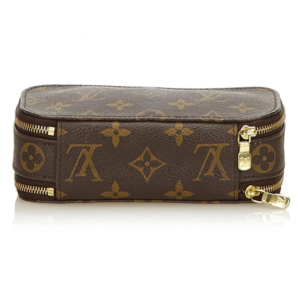 Louis Vuitton Vintage - Monogram Trousse Blush PM Pouch - Brown - Leather and Monogram Leather Pouch - Luxury High Quality - Avvenice