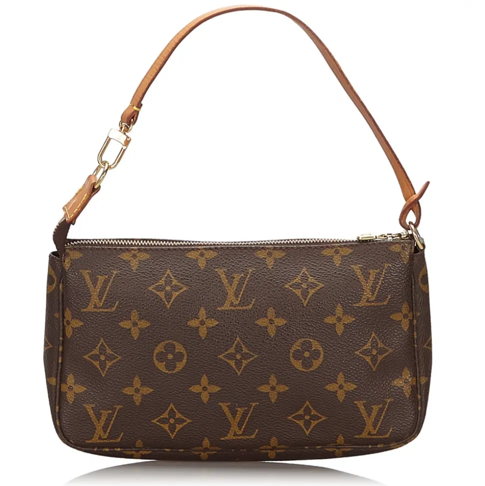 Louis Vuitton Vintage - Monogram Pochette Accessoires Bag - Brown - Leather Handbag - Luxury High Quality - Avvenice