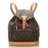 Louis Vuitton Vintage - Monogram Mini Montsouris Backpack - Brown - Canvas and Leather Backpack - Luxury High Quality - Avvenice