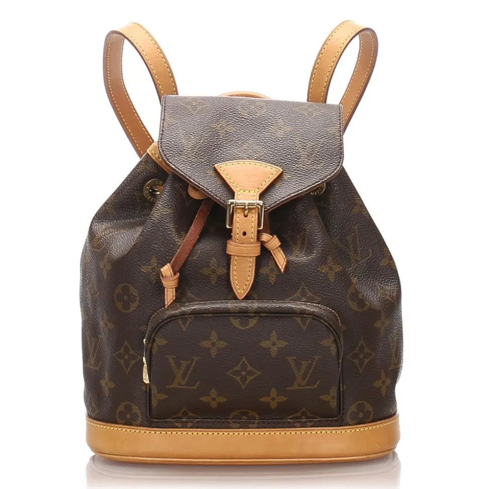 Louis Vuitton Vintage - Monogram Mini Montsouris Backpack - Brown - Canvas and Leather Backpack - Luxury High Quality - Avvenice