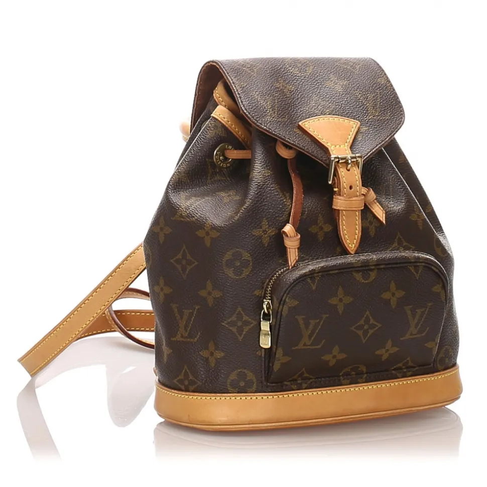 Louis Vuitton Vintage - Monogram Mini Montsouris Backpack - Brown - Canvas and Leather Backpack - Luxury High Quality - Avvenice