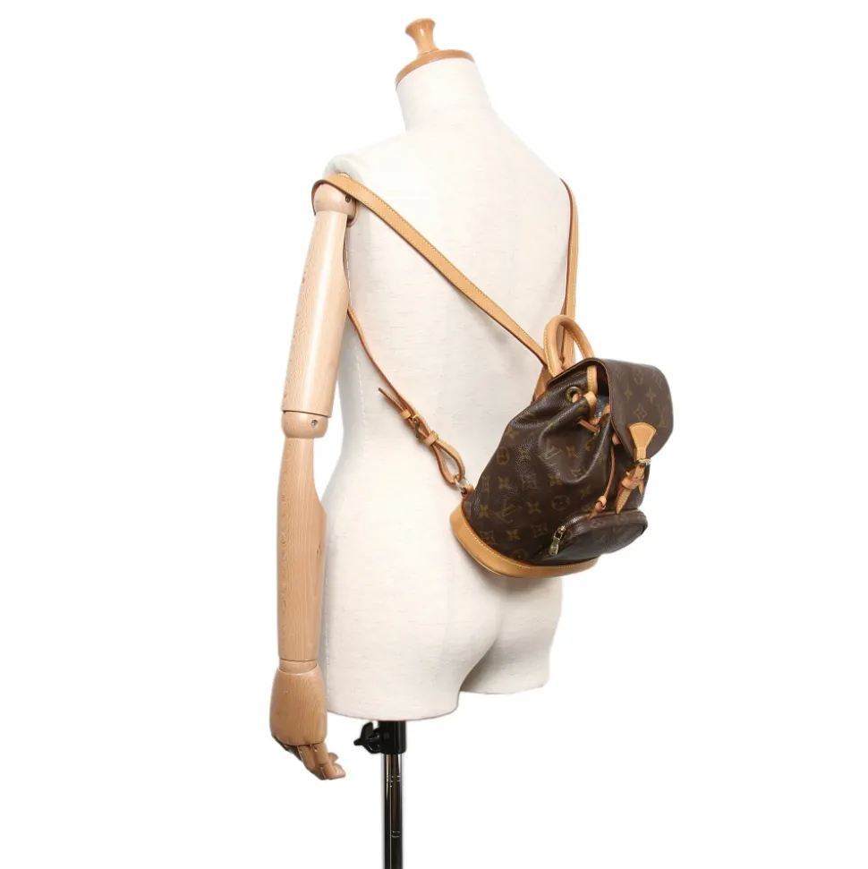 Louis Vuitton Vintage - Monogram Mini Montsouris Backpack - Brown - Canvas and Leather Backpack - Luxury High Quality - Avvenice