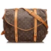 Louis Vuitton Vintage - Monogram Saumur 43 Bag - Brown - Monogram Canvas and Vachetta Leather Handbag - Luxury High Quality - Avvenice
