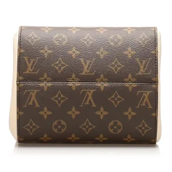 Louis Vuitton Vintage - Monogram Fold Tote PM Bag - Brown Red - Monogram Canvas and Leather Handbag - Luxury High Quality - Avvenice