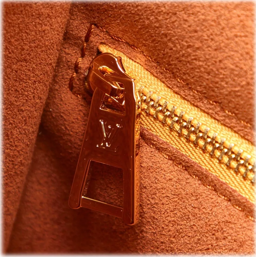 Louis Vuitton Vintage - Monogram Fold Tote PM Bag - Brown Red - Monogram Canvas and Leather Handbag - Luxury High Quality - Avvenice