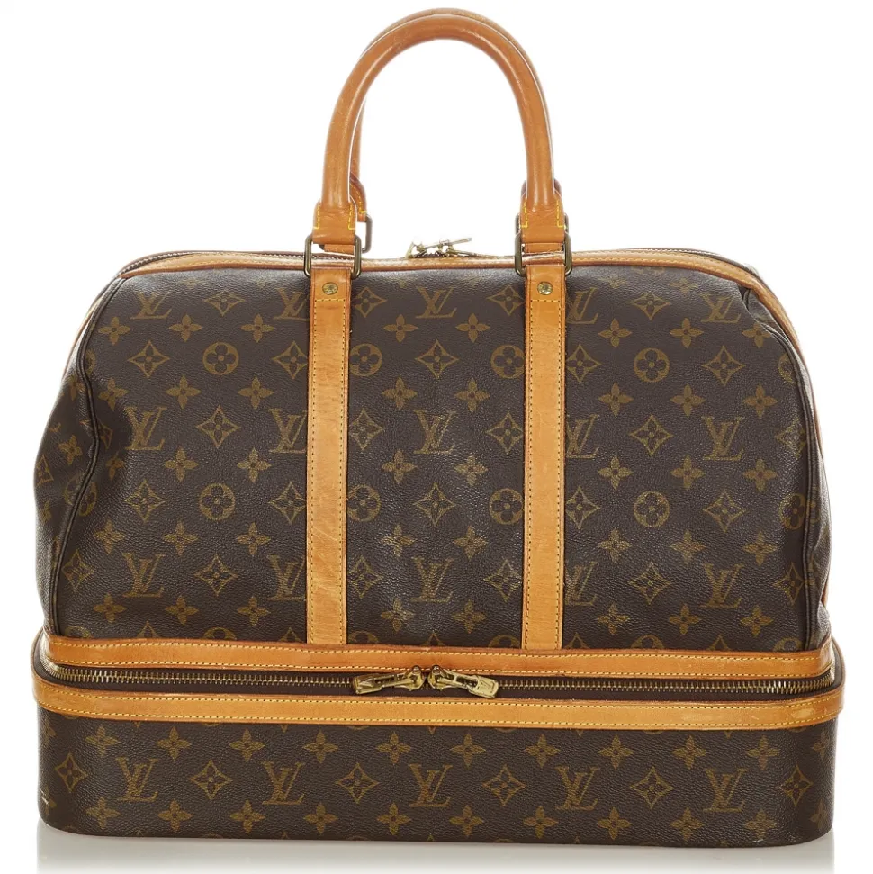 Louis Vuitton Vintage - Monogram Sac Sport - Brown - Monogram Canvas and Vachetta Leather Travel Bag - Luxury High Quality - Avvenice