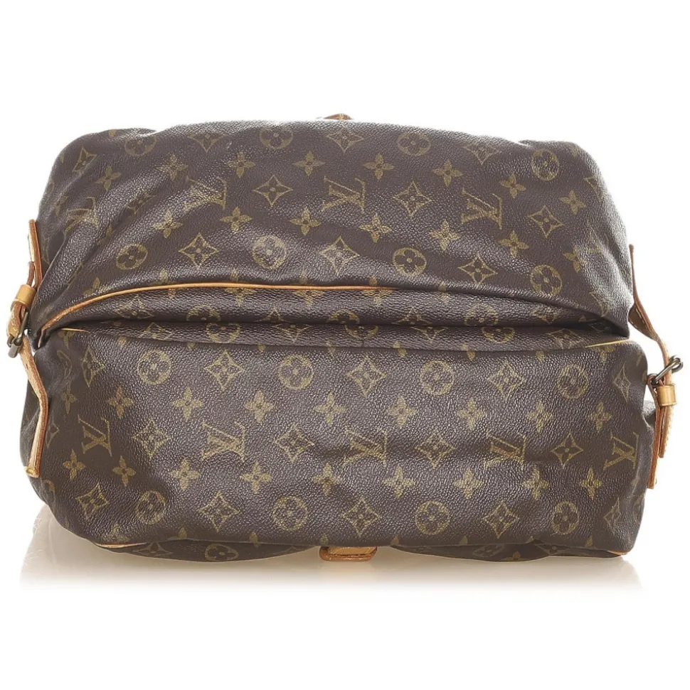 Louis Vuitton Vintage - Monogram Saumur 35 - Brown - Monogram Canvas and Vachetta Leather Crossbody Bag - Luxury High Quality - Avvenice