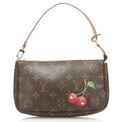 Louis Vuitton Vintage - Monogram Cerises Pochette Accessoires Bag - Brown - Monogram Leather Handbag - Luxury High Quality - Avvenice