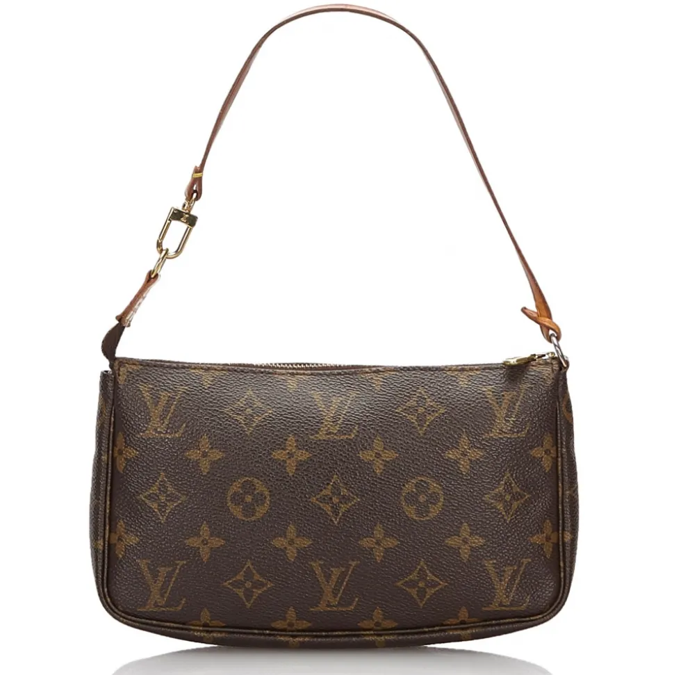 Louis Vuitton Vintage - Monogram Pochette Accessoires Bag - Brown - Leather Handbag - Luxury High Quality - Avvenice