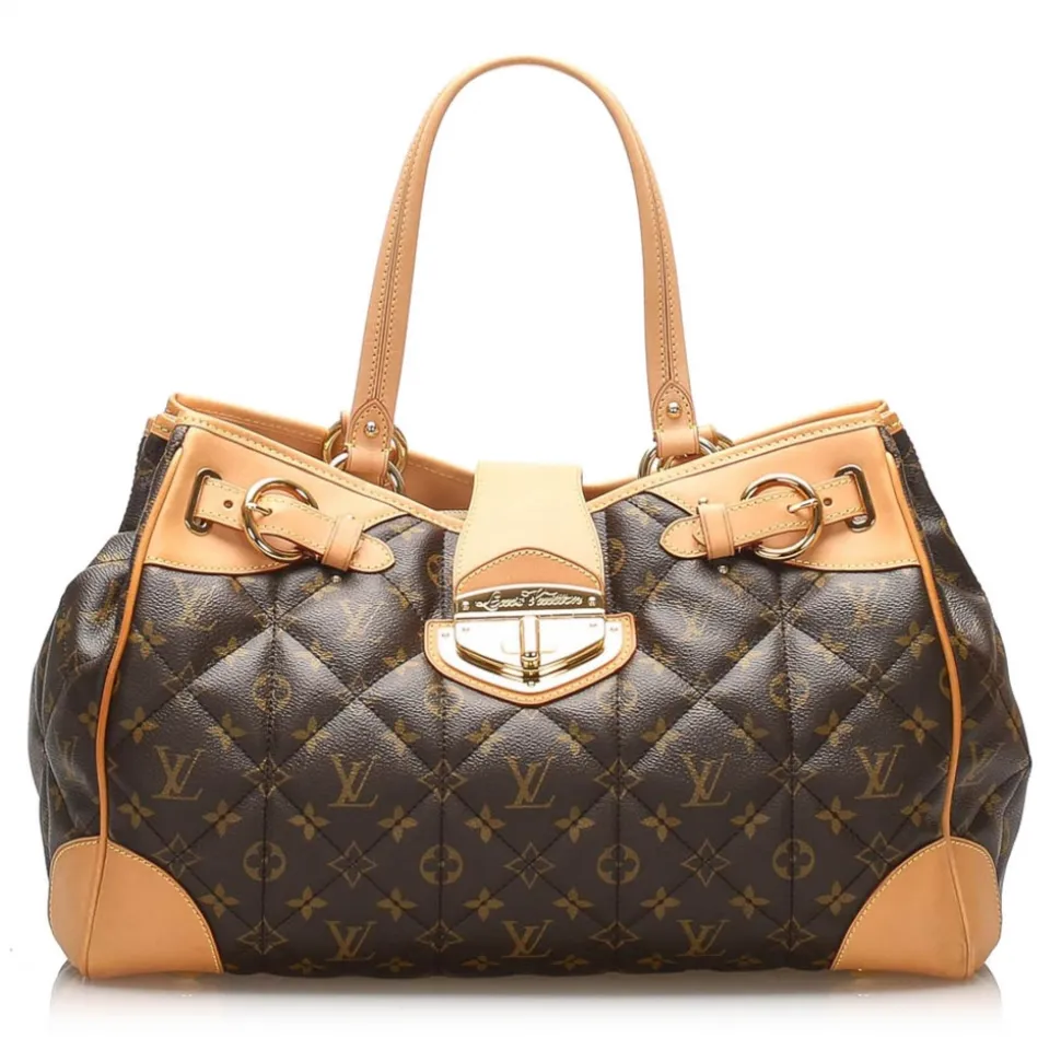 Louis Vuitton Vintage - Monogram Etoile Shopper Bag - Brown - Canvas and Python Leather Handbag - Luxury High Quality - Avvenice