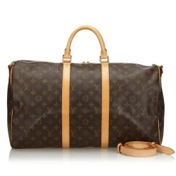 Louis Vuitton Vintage - Monogram Keepall Bandouliere 50 Bag - Brown - Monogram Leather Handbag - Luxury High Quality - Avvenice