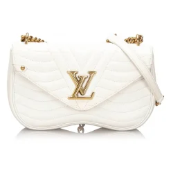 Louis Vuitton Vintage - New Wave Chain Bag MM - White - Leather and Metal Handbag - Luxury High Quality - Avvenice