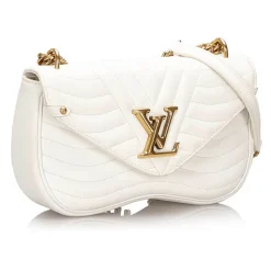 Louis Vuitton Vintage - New Wave Chain Bag MM - White - Leather and Metal Handbag - Luxury High Quality - Avvenice