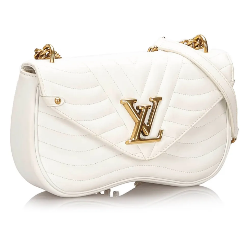 Louis Vuitton Vintage - New Wave Chain Bag MM - White - Leather and Metal Handbag - Luxury High Quality - Avvenice