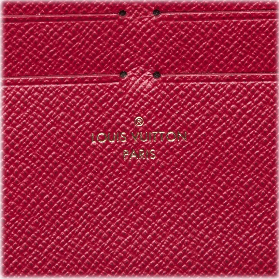 Louis Vuitton Vintage - Taiga Pochette Felicie Insert Wallet - Pink - Taiga Leather and Leather Pochette - Luxury High Quality - Avvenice
