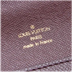Louis Vuitton Vintage - Taiga Document Case Clutch Bag - Red Burgundy - Taiga Leather Pochette - Luxury High Quality - Avvenice
