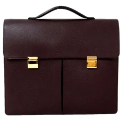 Louis Vuitton Vintage - Taiga Serviette Kazan Briefcase - Red Burgundy - Taiga Leather Business Bag - Luxury High Quality - Avvenice