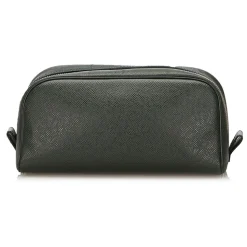 Louis Vuitton Vintage - Taiga Trousse Toilette PM Pouch - Dark Green - Leather and Taiga Leather Pouch - Luxury High Quality - Avvenice