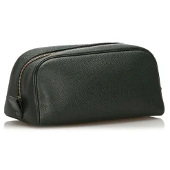 Louis Vuitton Vintage - Taiga Trousse Toilette PM Pouch - Dark Green - Leather and Taiga Leather Pouch - Luxury High Quality - Avvenice