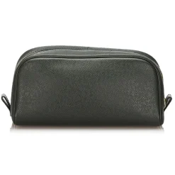 Louis Vuitton Vintage - Taiga Trousse Toilette PM Pouch - Dark Green - Leather and Taiga Leather Pouch - Luxury High Quality - Avvenice