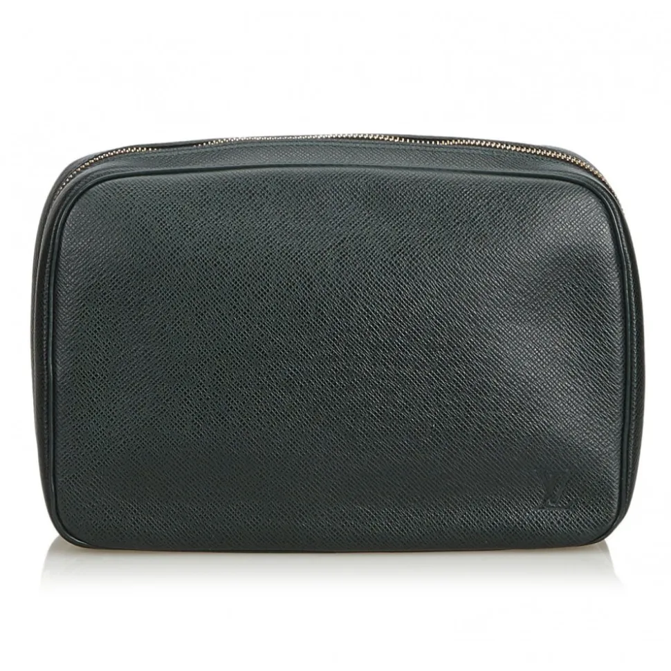 Louis Vuitton Vintage - Taiga Toiletry Pouch GM - Black - Taiga Leather and Leather Pouch - Luxury High Quality - Avvenice