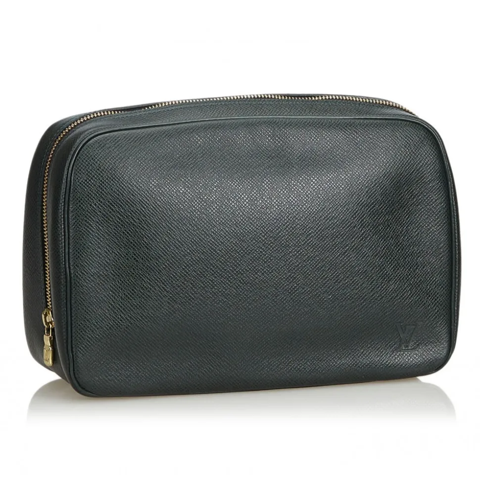 Louis Vuitton Vintage - Taiga Toiletry Pouch GM - Black - Taiga Leather and Leather Pouch - Luxury High Quality - Avvenice