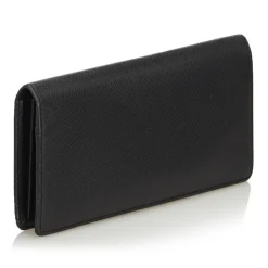 Louis Vuitton Vintage - Taiga Portefeuille Brazza Bi-Fold Long Wallet - Black - Taiga Leather Wallet - Luxury High Quality - Avvenice
