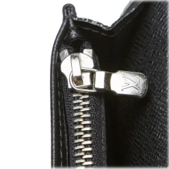 Louis Vuitton Vintage - Taiga Portefeuille Brazza Bi-Fold Long Wallet - Black - Taiga Leather Wallet - Luxury High Quality - Avvenice