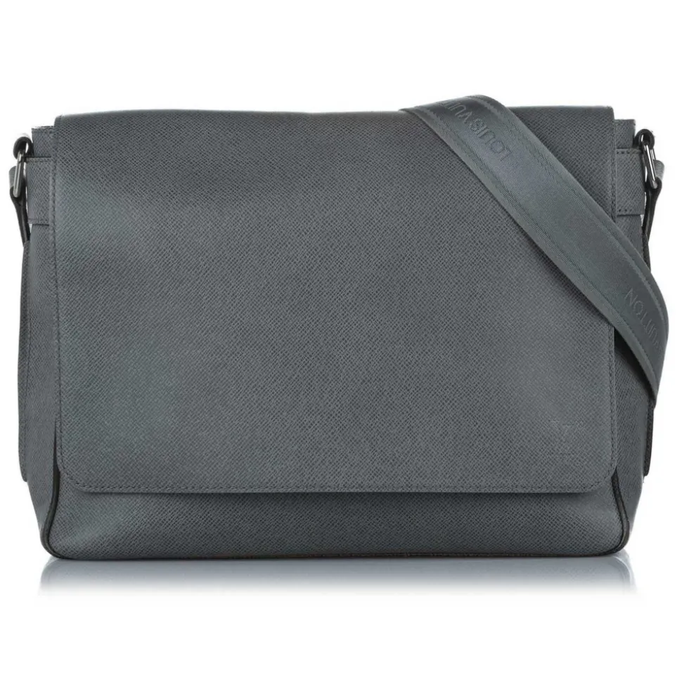 Louis Vuitton Vintage - Taiga Roman MM - Dark Gray - Taiga Leather Crossbody Bag - Luxury High Quality - Avvenice