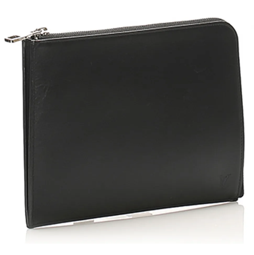 Louis Vuitton Vintage - Taurillon Pochette Jour - Black - Calf Leather Clutch Bag - Luxury High Quality - Avvenice