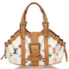 Louis Vuitton Vintage - Theda PM Bag - White Multi - Leather with Monogram Canvas Handbag - Luxury High Quality - Avvenice