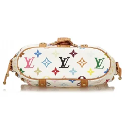 Louis Vuitton Vintage - Theda PM Bag - White Multi - Leather with Monogram Canvas Handbag - Luxury High Quality - Avvenice