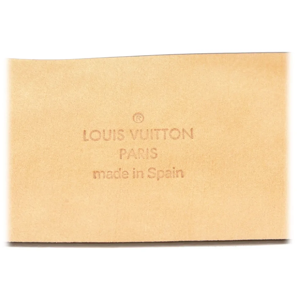 Louis Vuitton Vintage - Utah Inventeur Belt - Black Gold - Leather Belt - Luxury High Quality - Avvenice