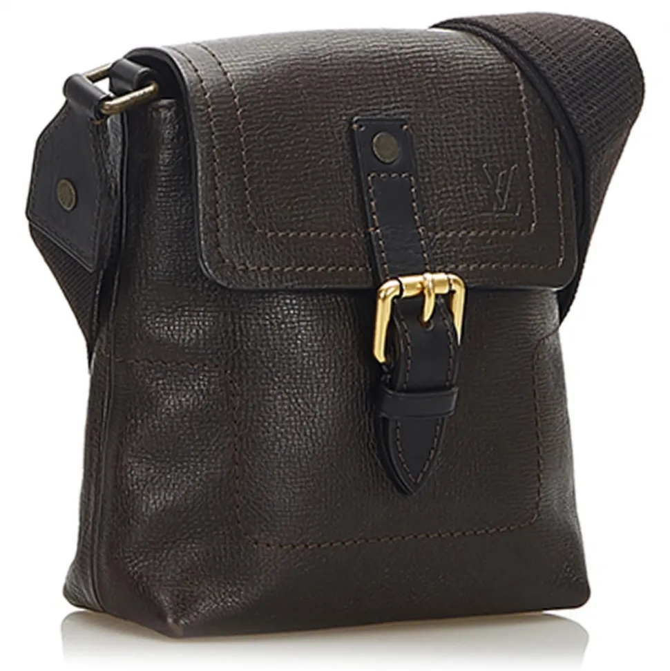 Louis Vuitton Vintage - Utah Yuma - Dark Brown - Calf Leather Crossbody Bag - Luxury High Quality - Avvenice