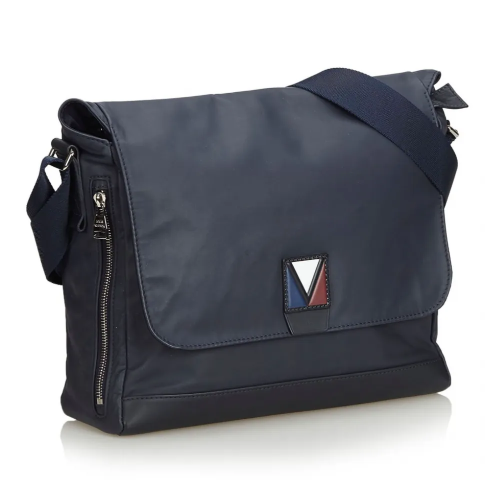Louis Vuitton Vintage - V Line Messenger Bag - Grey - Fabric and Leather Handbag - Luxury High Quality - Avvenice