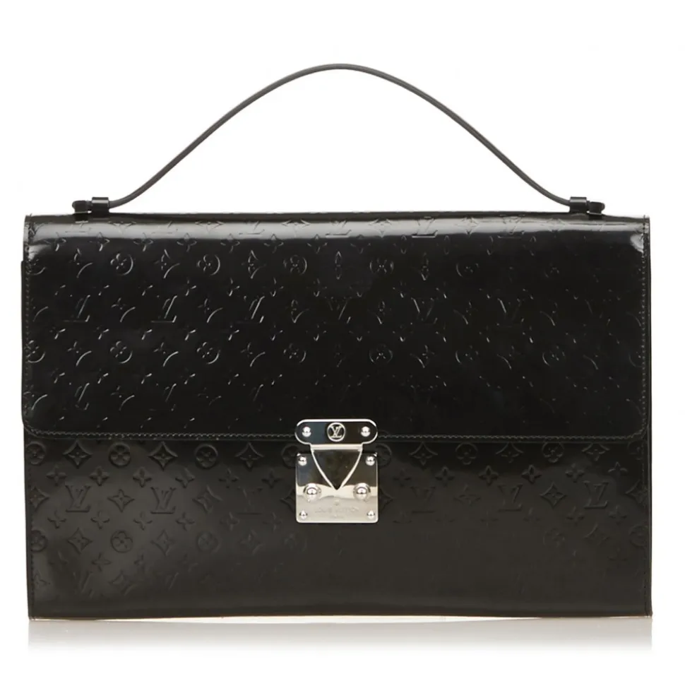 Louis Vuitton Vintage - Vernis Anouchka MM Bag - Black - Vernis Leather Handbag - Luxury High Quality - Avvenice