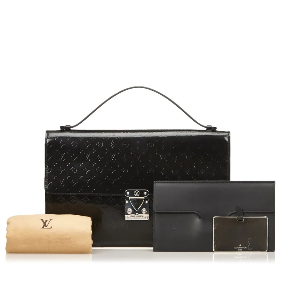 Louis Vuitton Vintage - Vernis Anouchka MM Bag - Black - Vernis Leather Handbag - Luxury High Quality - Avvenice