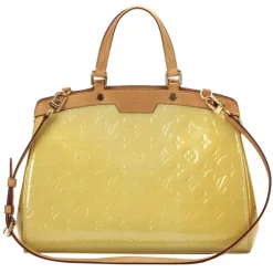 Louis Vuitton Vintage - Vernis Brea MM - Yellow Brown Beige - Vernis Leather and Vachetta Leather Satchel - Luxury High Quality - Avvenice