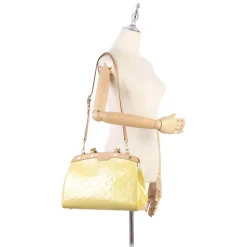 Louis Vuitton Vintage - Vernis Brea MM - Yellow Brown Beige - Vernis Leather and Vachetta Leather Satchel - Luxury High Quality - Avvenice