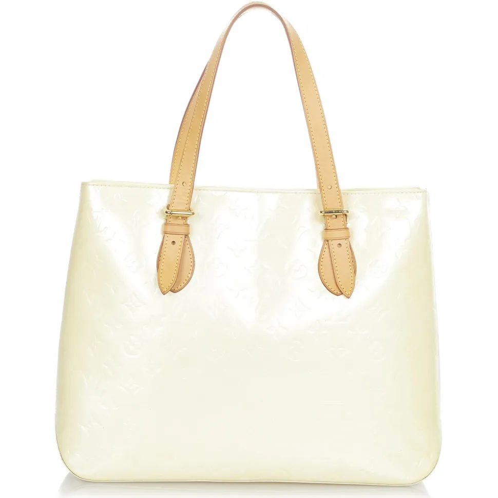 Louis Vuitton Vintage - Vernis Brentwood - White Brown - Vernis Leather Tote Bag - Luxury High Quality - Avvenice